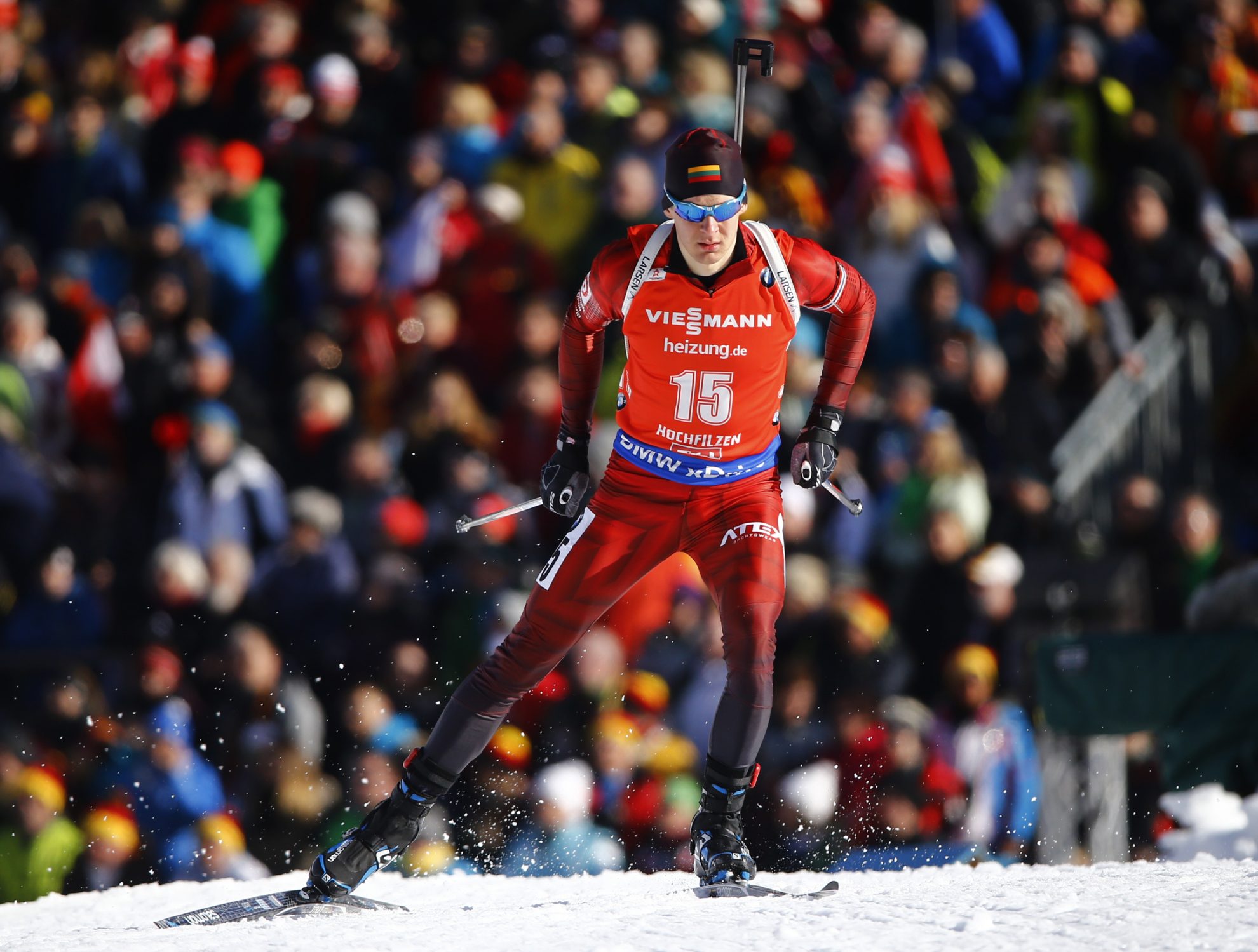 Hochfilcene (Austrija) vykstančio 2017 m. pasaulio biatlono čempionato 10 km sprinto lenktynėse Tomas Kaukėnas užėmė 31 vietą.