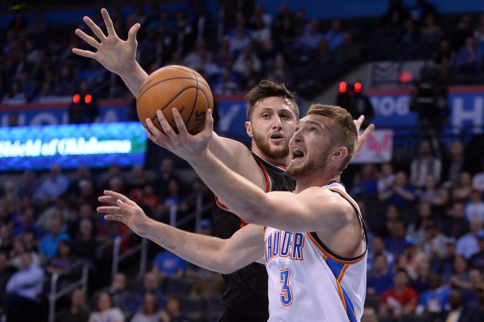 Hjustono „Rockets“ pranoko Oklahomos „Thunder“ su D. Saboniu 105:99 ir NBA Vakarų konferencijos ketvirtfinalio serijoje triumfavo 4-1.