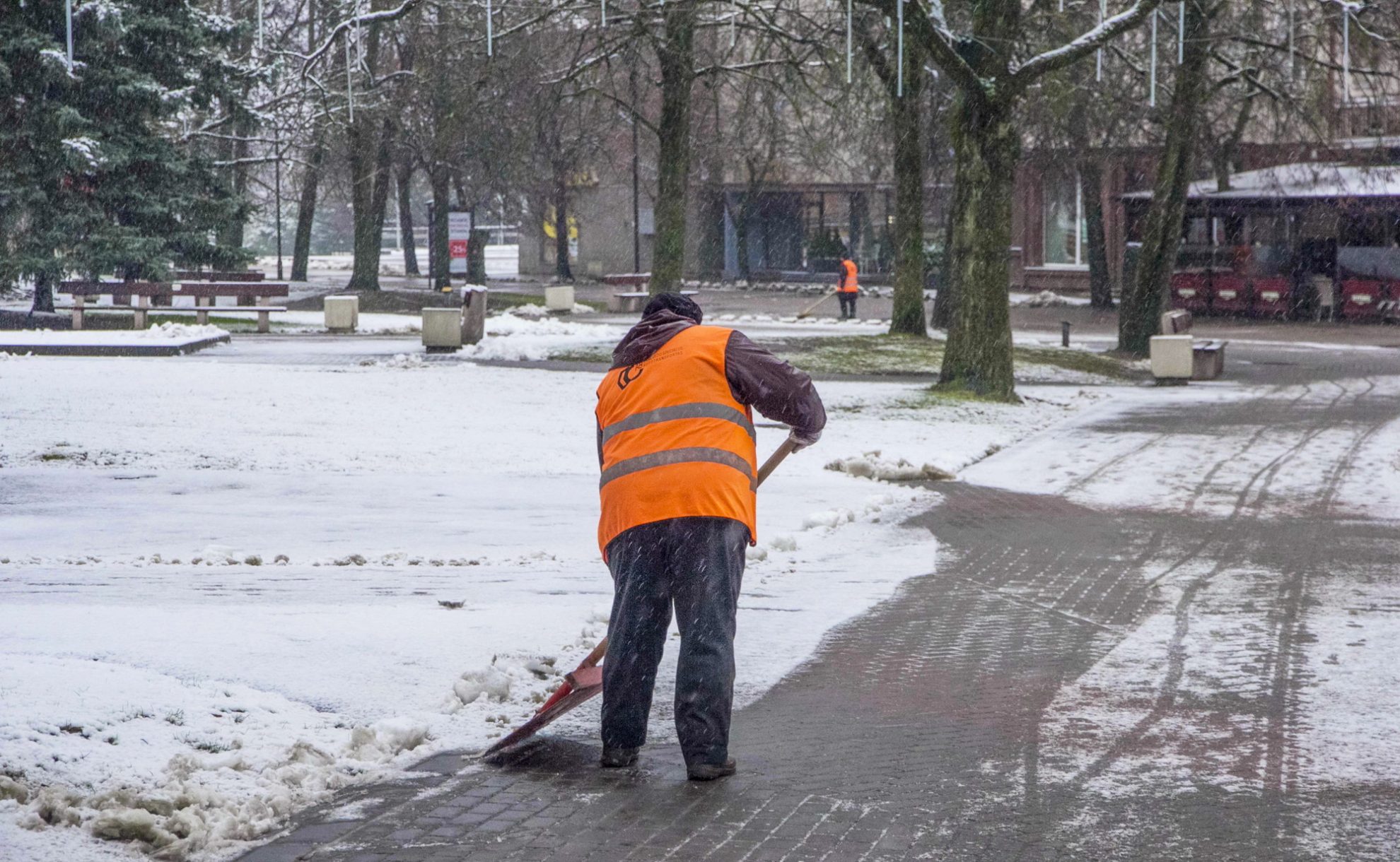 Pirmadienio naktį paspaus šaltukas, kurį lydės per šalį slenkanti kritulių juosta. Tačiau jau trečiadienį sniegą keis lietus, vyraus teigiama oro temperatūra.