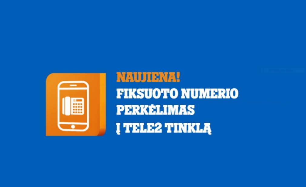 Tele2 laisvas internetas. Verslas pagaliau gali išsilaisvinti nuo laidinių telefonų ir išsaugoti klientams žinomą numerį – technologijų lyderė „Tele2“ paskelbė, kad pradėjo teikti fiksuotojo ryšio paslaugas. Tai reiškia, kad įmonės, perkėlusios numerį į „Tele2“ tinklą, galės naudotis visais įprastos telefonijos sprendimais tiesiog išmaniuosiuose telefonuose.