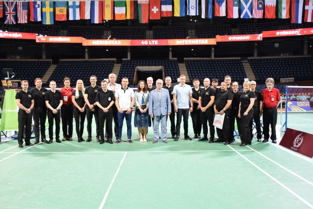 Šiandien Panevėžio miesto mero pavaduotojas Valdemaras Jakštas ir Sporto skyriaus vedėjas Justinas Jasiukaitis dalyvavo tarptautinio badmintono turnyro "RSL Lithuanian International 2019" atidaryme.