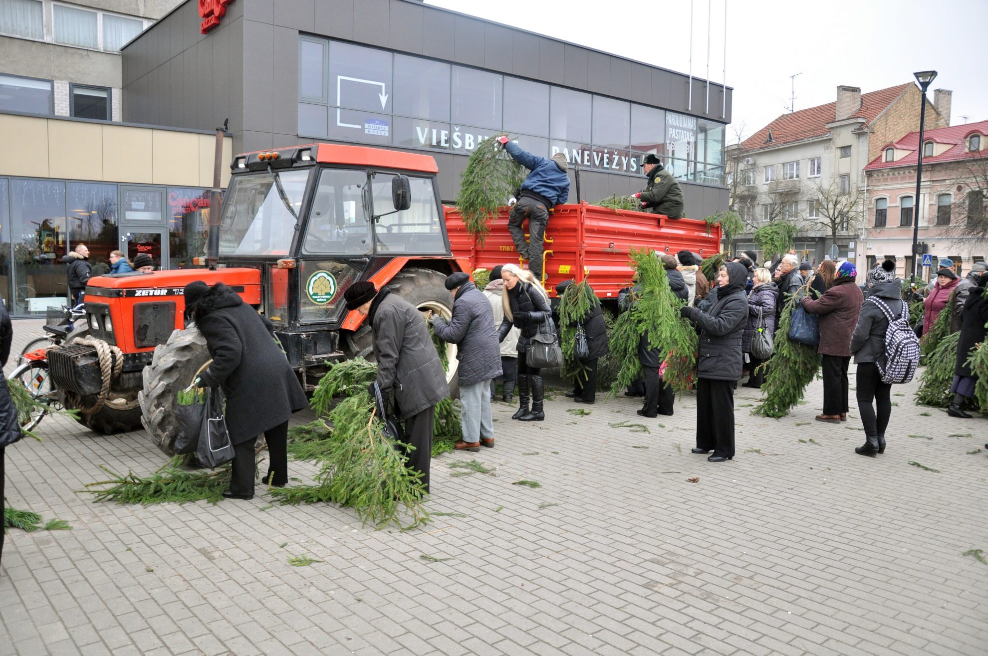 Panevėžio centre, kaip ir kasmet, paskutinę savaitę prieš Kalėdas pakvips eglių šakomis. Šįkart jų atvežę miškininkai turės ir kitokių dovanų namams dekoruoti.