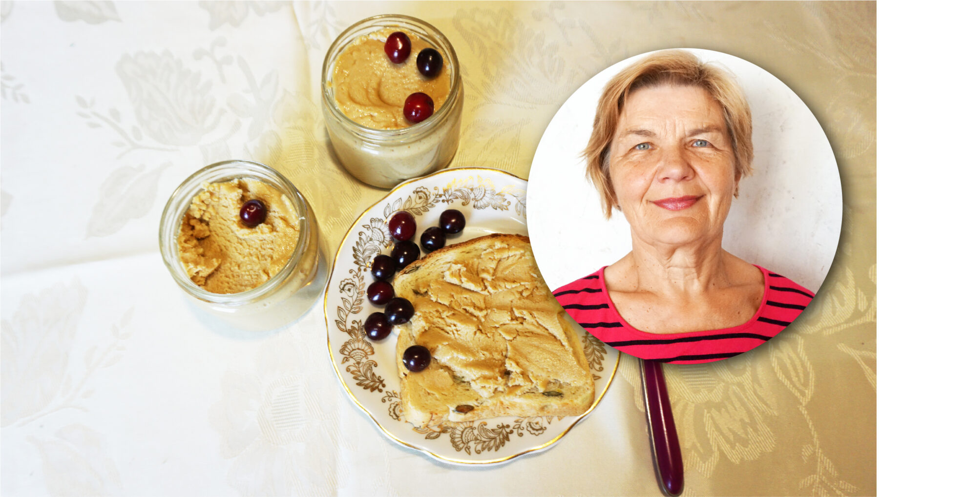 Genutė Budrienė – dviejų anūkų močiutė, kanklininkė, choristė, ilgametė „Sekundės“ skaitytoja. Kūrybinga moteris kuria ir virtuvėje, joje eksperimentuoja, derina. Kaip tvirtina ją pažįstantieji, visa, kas Genutės sukurta, – įdomu, skanu, sveika.